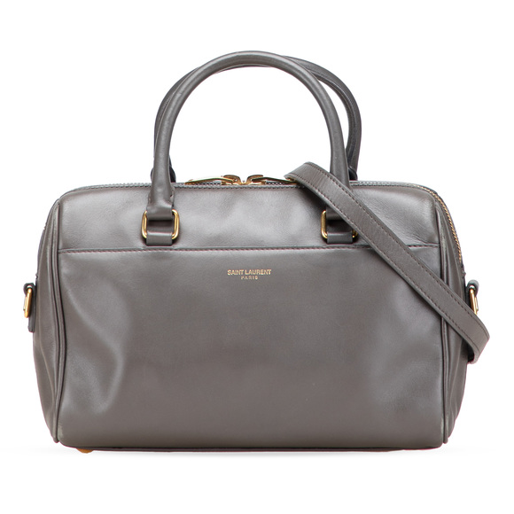 Pre-Loved Saint Laurent Baby Leather Classic Duffle Satchel - Picture 1 of 12
